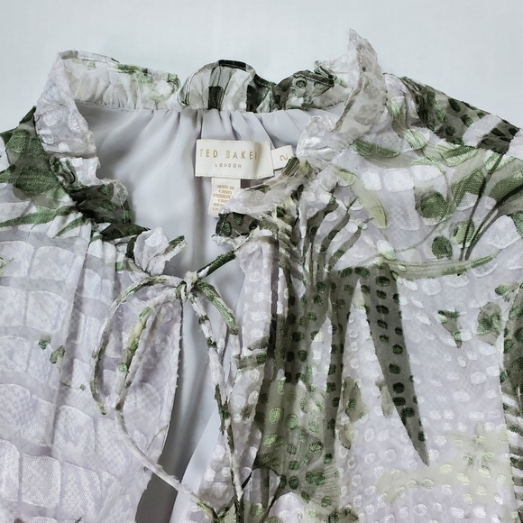 Ted Baker London Glimmah  Highland Swing Mini Dress Size US 4- 6 - Picture 8 of 15